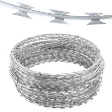 450mm Coil Diameter Triple Strand Concertina Razor Barbed Wire Font